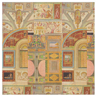 baroque Italian motifs collage Fabric