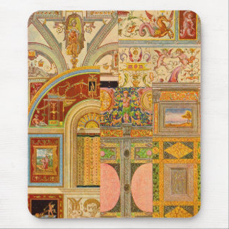 baroque Italian motifs collage Mouse Pad