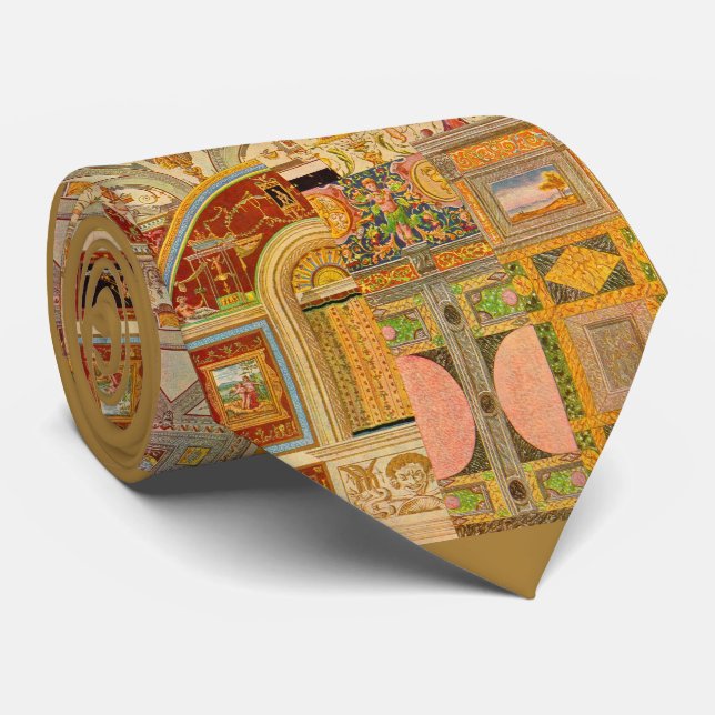 baroque Italian motifs collage Tie (Rolled)