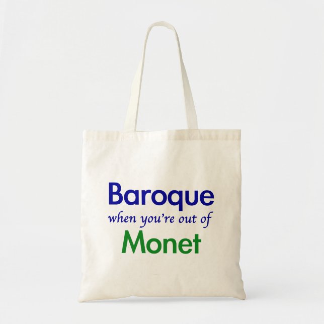 Baroque - Monet Tote Bag (Front)