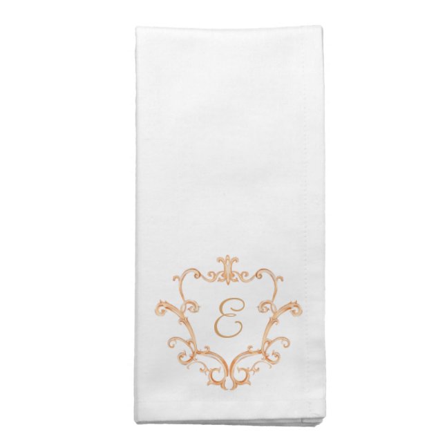 Baroque Monogram Cloth Napkin (Folded)