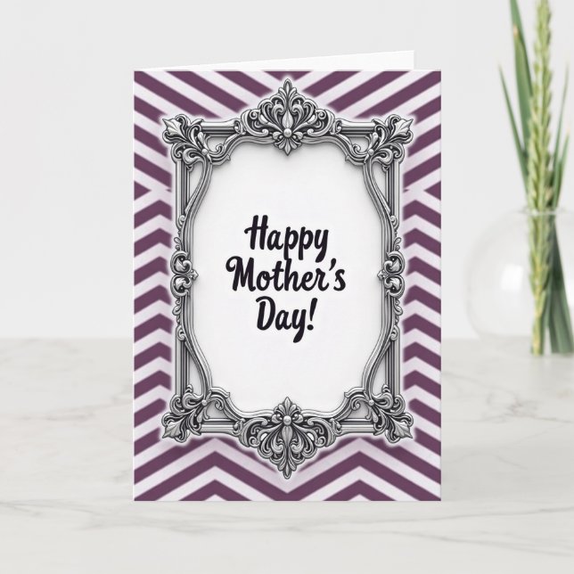 Baroque Mothers Day Wishes Card (Front)