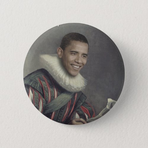 Baroque Obama Button