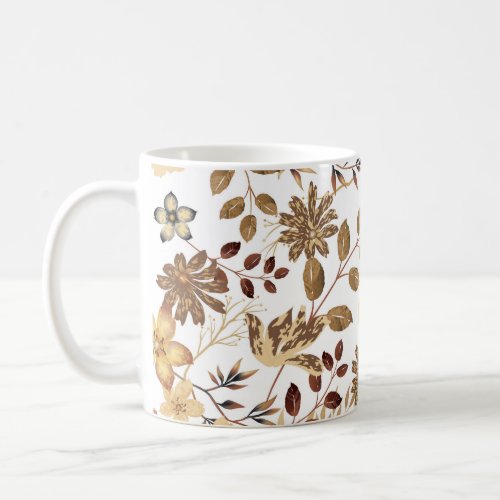 Baroque Oil Color flowers Coffee Mug