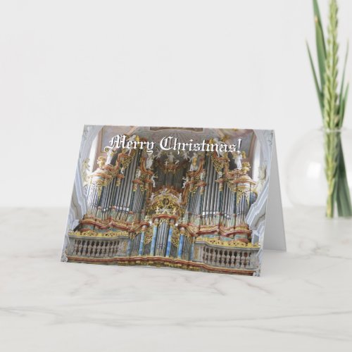 Baroque organ Christmas card