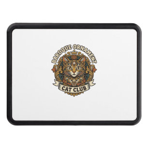 Baroque Ornament Cat Cat Lover Gift - Baroque Orna Hitch Cover