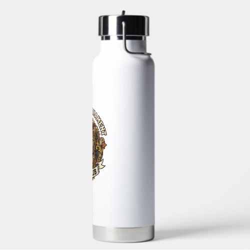 Baroque Ornament Cat Cat Lover Gift - Baroque Orna Water Bottle