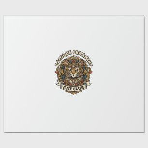 Baroque Ornament Cat Cat Lover Gift - Baroque Orna Wrapping Paper