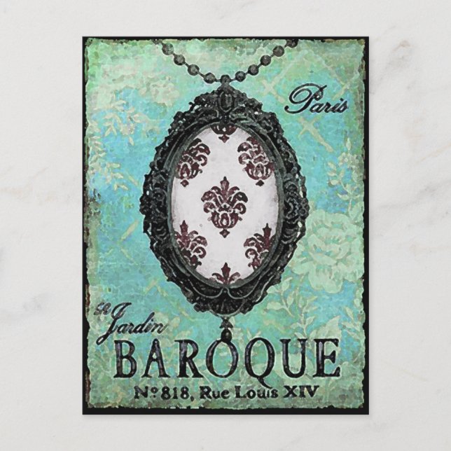 Baroque Pendant ~ Postcard (Front)