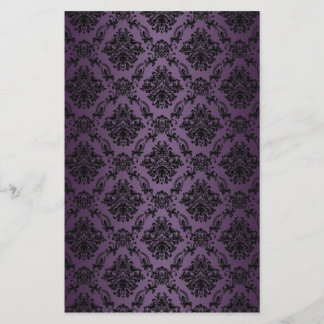 Baroque Plum Victorian Scrapbook Paper