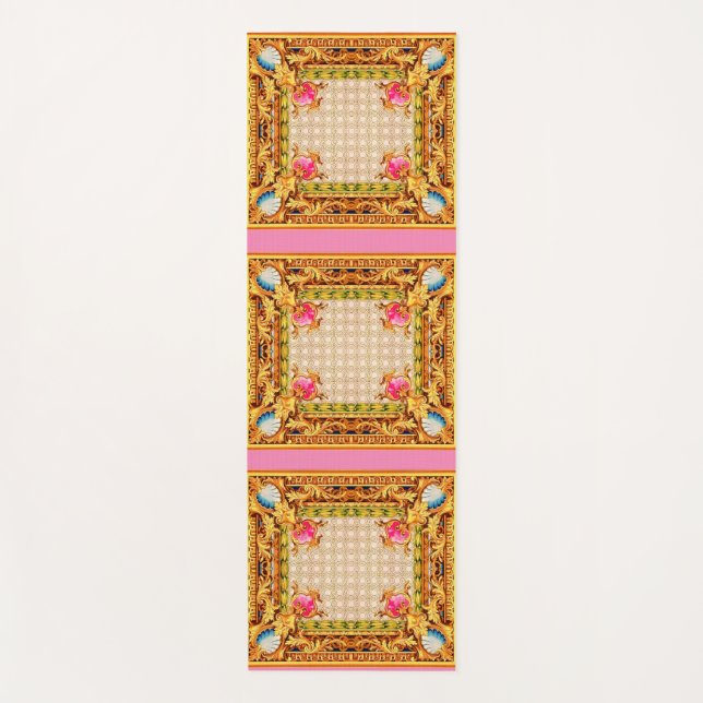 baroque print yoga mat (Front)