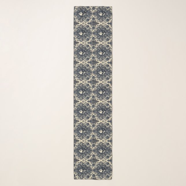 Baroque Punk – Gothic Victorian Elongated Scarf (Front)