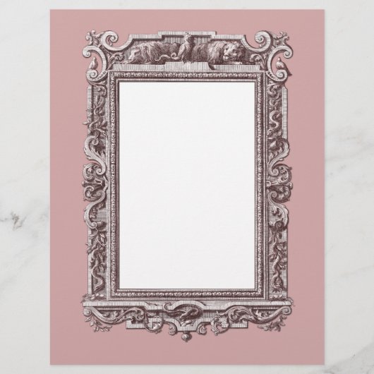 Baroque / Renaissance Lions Fancy Border (Front)