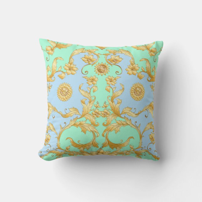 Baroque Rococo Renaissance Elegance Throw Pillow (Front)