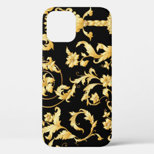 Baroque Rococo, Victorian Floral Pattern. iPhone 12 Case