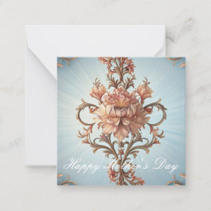 Baroque Rose Note Card