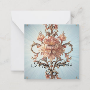Baroque Rose Note Card