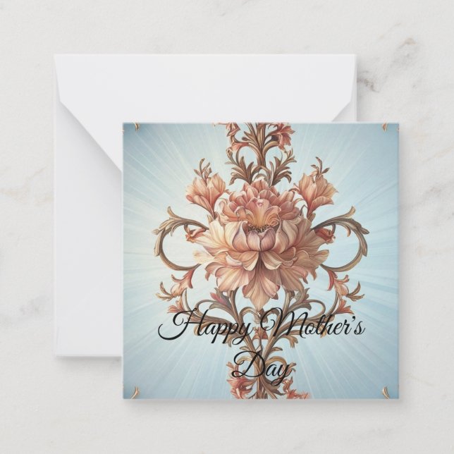 Baroque Rose Note Card (Front)