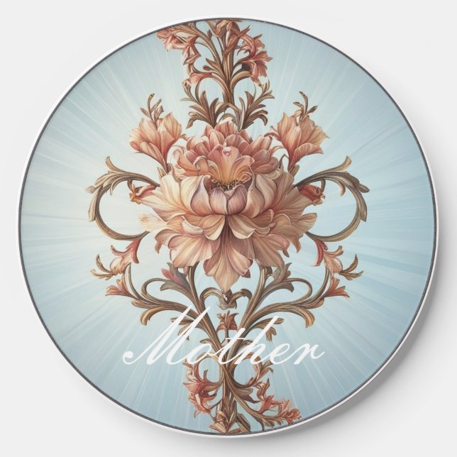 Baroque Rose  Wireless Charger (Front)
