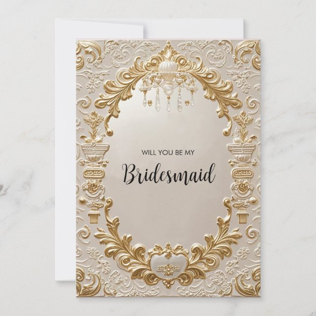 Baroque Royale Invitation Suite: Gilded Grandeur (Front)