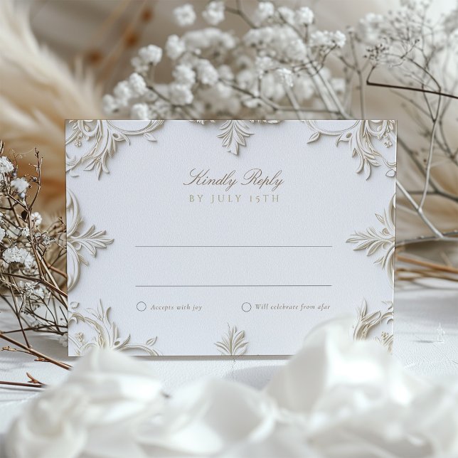 Baroque RSVP Card for Wedding (Creator Uploaded)