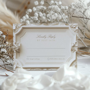 Baroque RSVP Card for Wedding