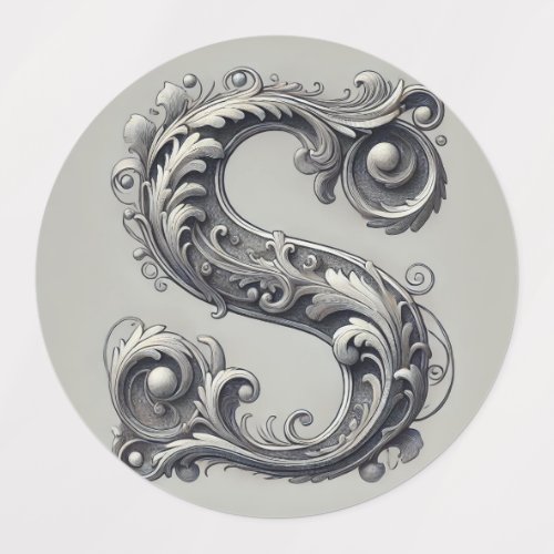 Baroque S Letter Sticker