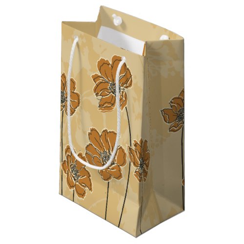 Baroque scheme floral small gift bag