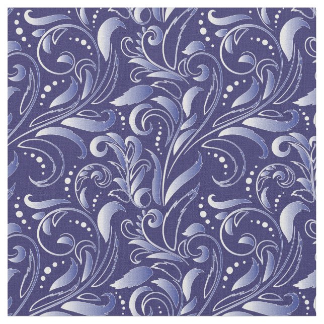 Baroque seamless pattern fabric (Close Up)