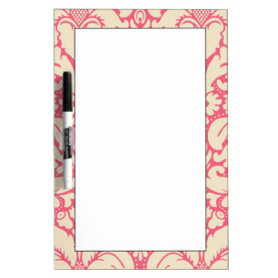Baroque style damask background 2 dry erase board