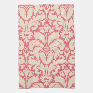 Baroque style damask background 2 kitchen towel