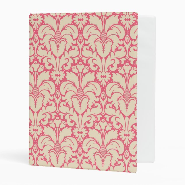 Baroque style damask background 2 mini binder (Front/Inside)