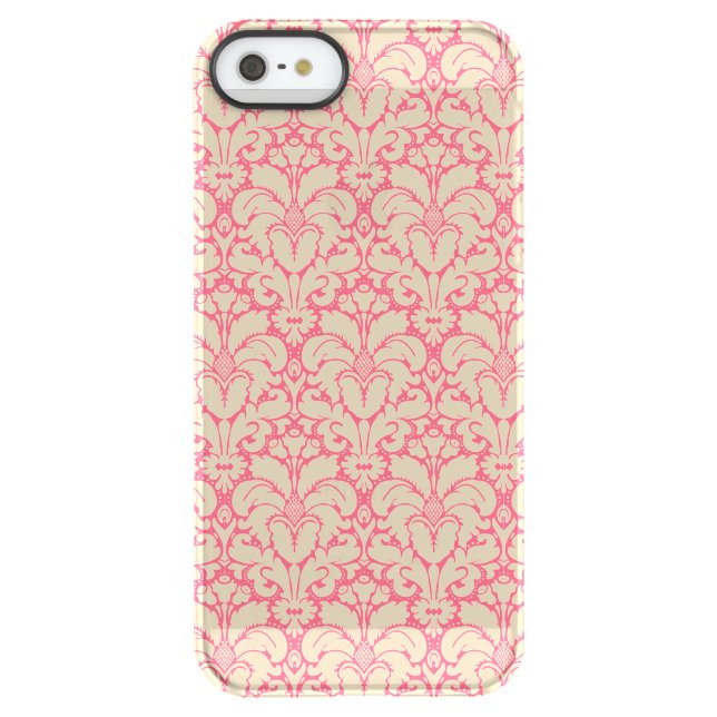 Baroque style damask background 2 uncommon iPhone case (Back)