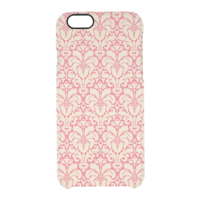 Baroque style damask background 2 uncommon iPhone case (Back)
