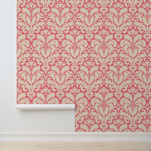 Baroque style damask background 2 wallpaper  (Application)