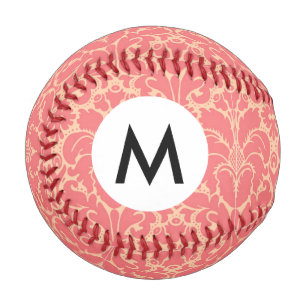 Baroque style damask background baseball