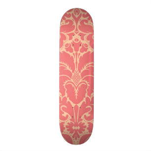 Baroque style damask background skateboard