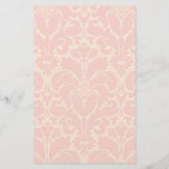 Baroque style damask background stationery