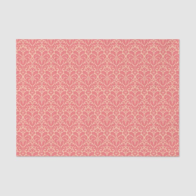 Baroque style damask background tissue paper (Front)