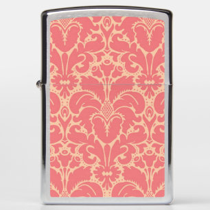 Baroque style damask background zippo lighter