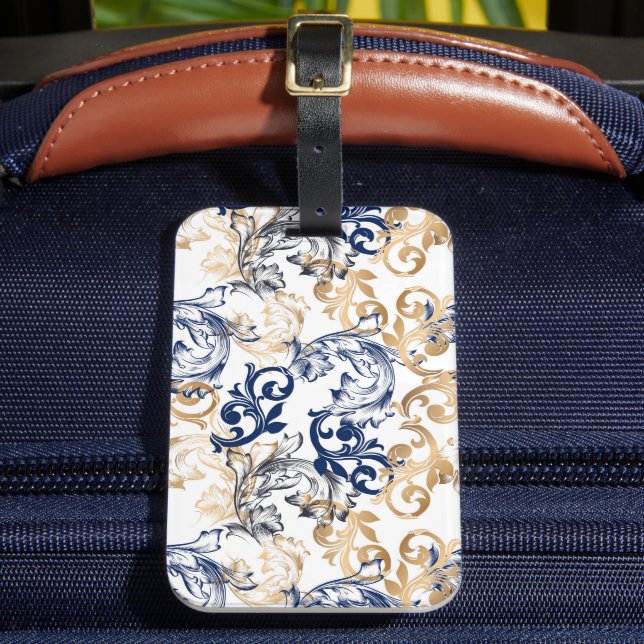 Baroque-Style Retro Classic Pattern  Luggage Tag (Front Insitu 2)