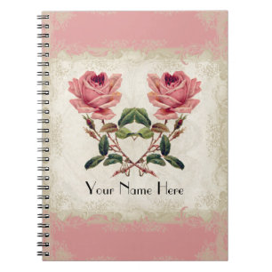 Baroque Style Vintage Rose Lace Notebook