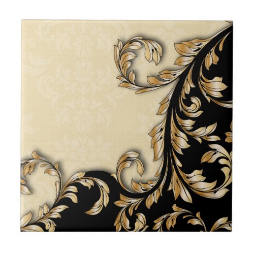 Baroque Swirls Tile