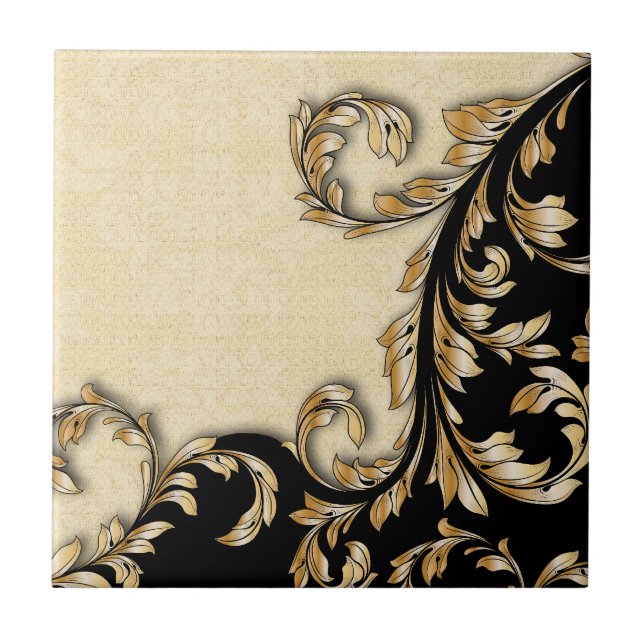 Baroque Swirls Tile (Front)