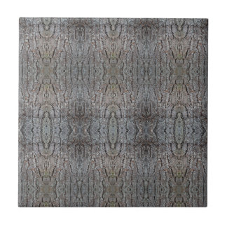 Baroque Tree Bark Patterned 4.25 Square Ceramic Tile