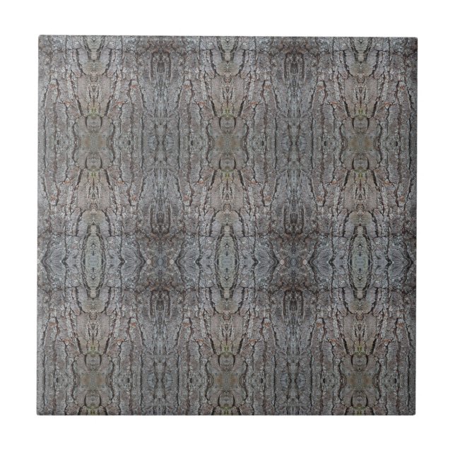 Baroque Tree Bark Patterned 4.25 Square Ceramic Tile (Front)