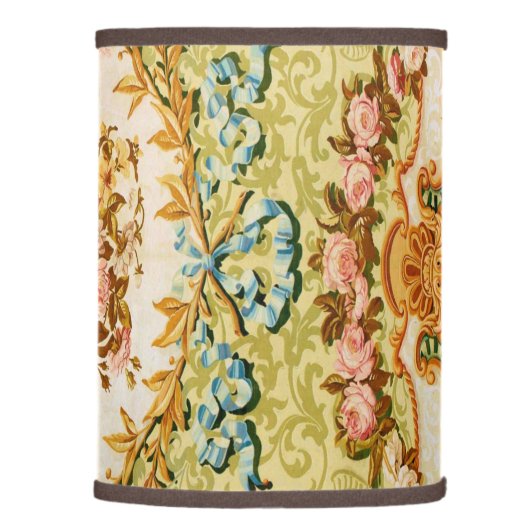 Baroque Victorian floral rose tapestry Lamp Shade (Right)