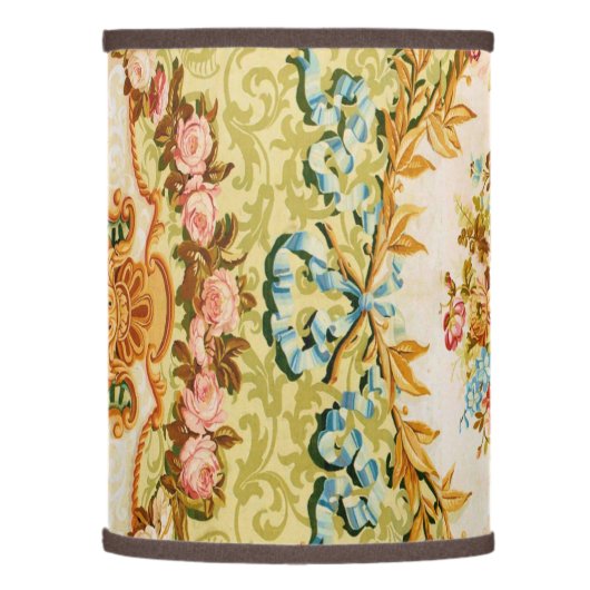 Baroque Victorian floral rose tapestry Lamp Shade (Left)
