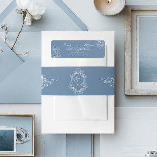 Baroque Vintage Damask Wedding  Label
