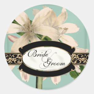 Baroque Vintage Lily Gold Formal Favor Gift Tags